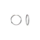 Interior + Exterior Diamond Hoop Earrings