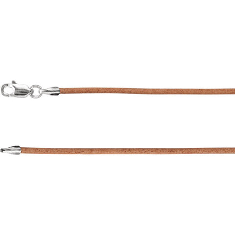 1.5MM Natural Leather Cord