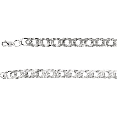 Sterling Silver 8.2MM Curb Chain